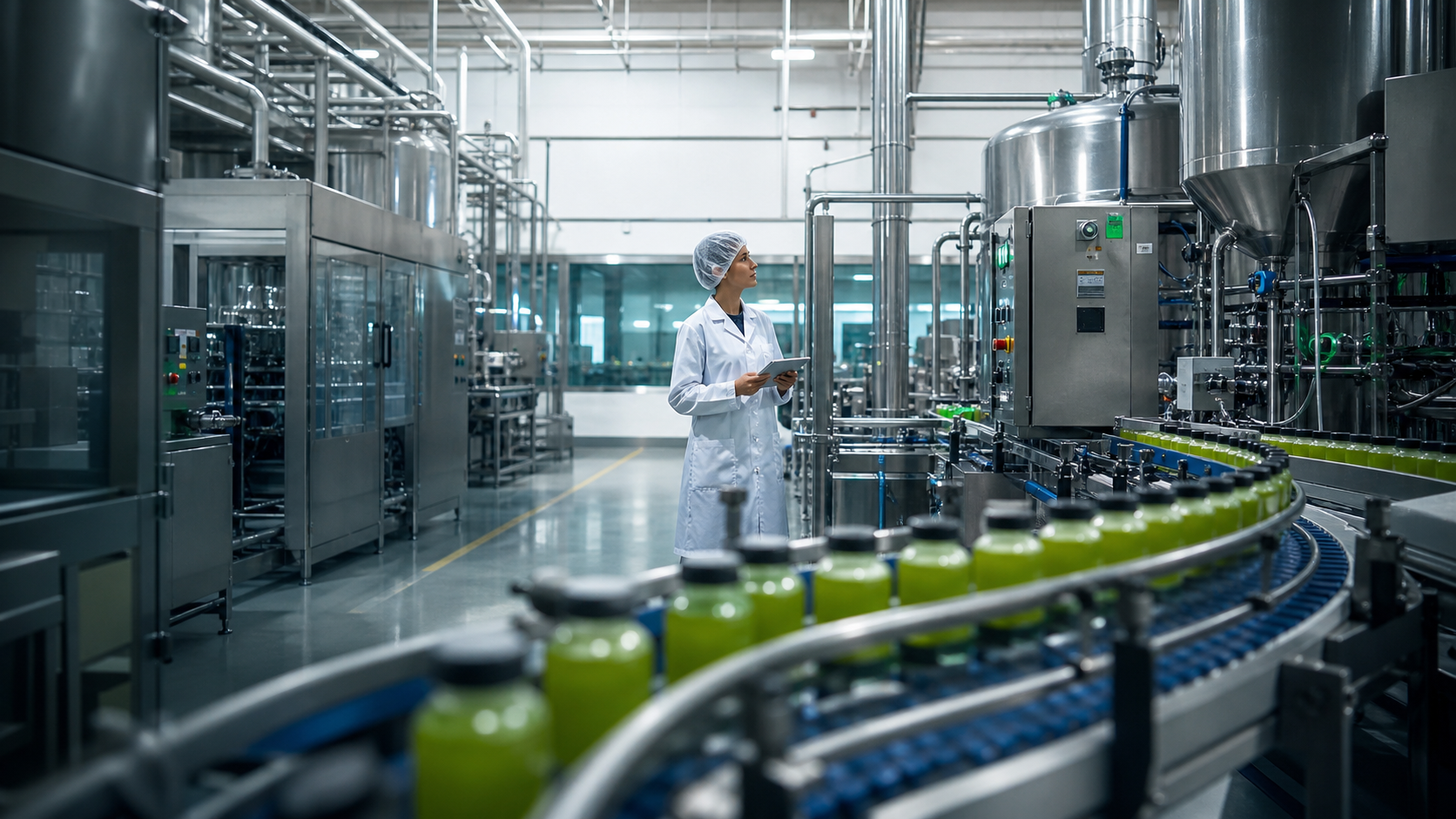 Commercial food production facility representing scalable innovation